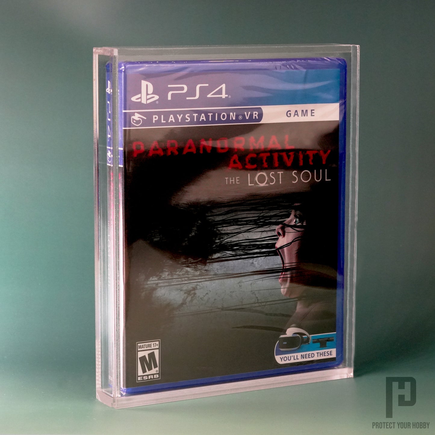 Caja protectora de metacrilato premium para videojuegos de PS3, PS4 y PS5