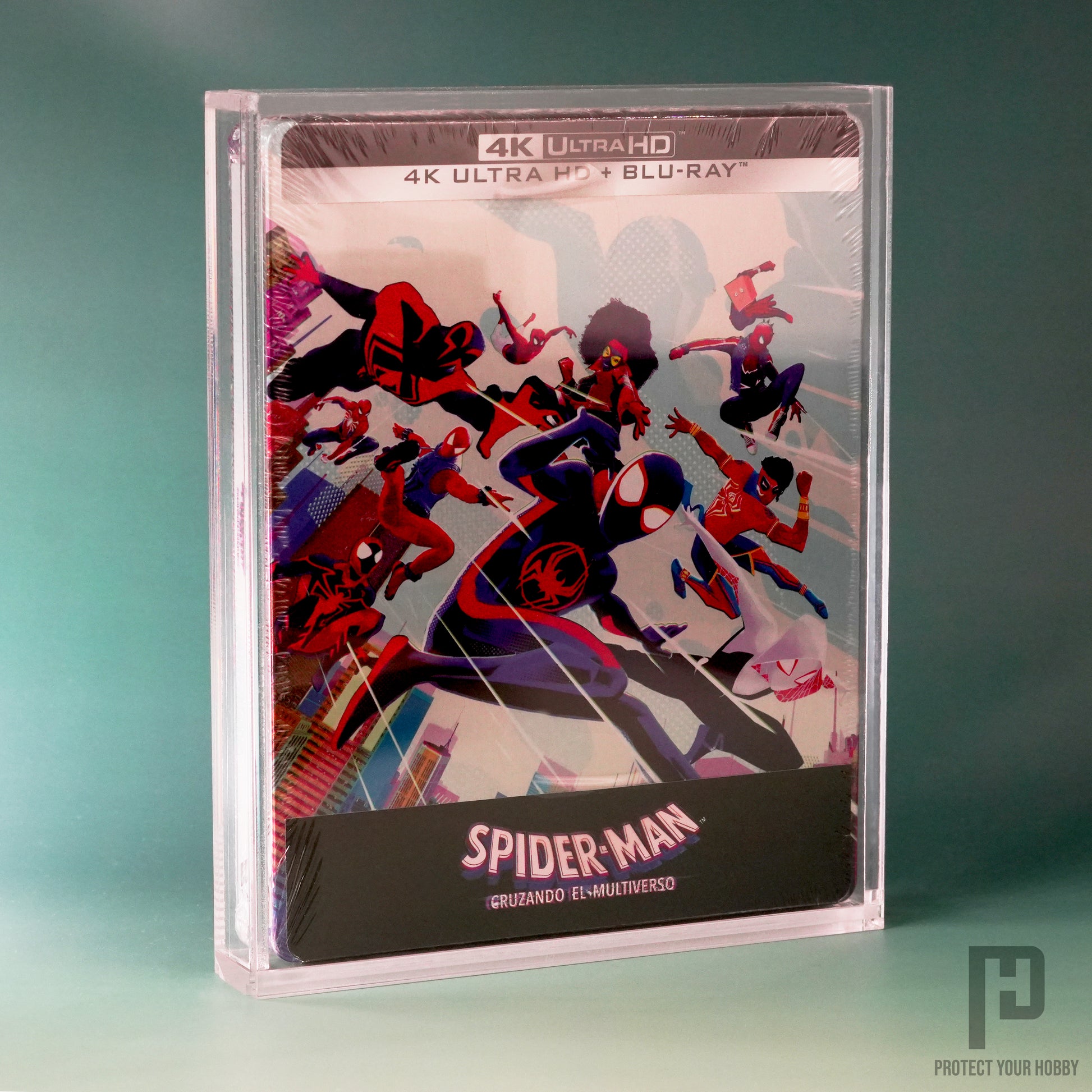 Caja protectora de metacrilato premium para películas Blu-ray