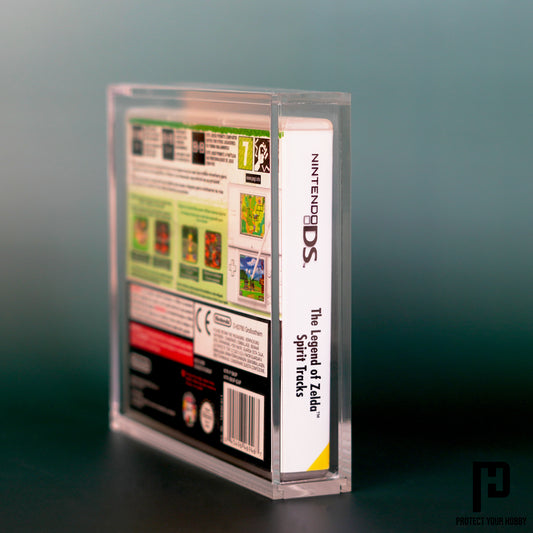 Caja protectora de metacrilato premium para juegos de Nintendo DS