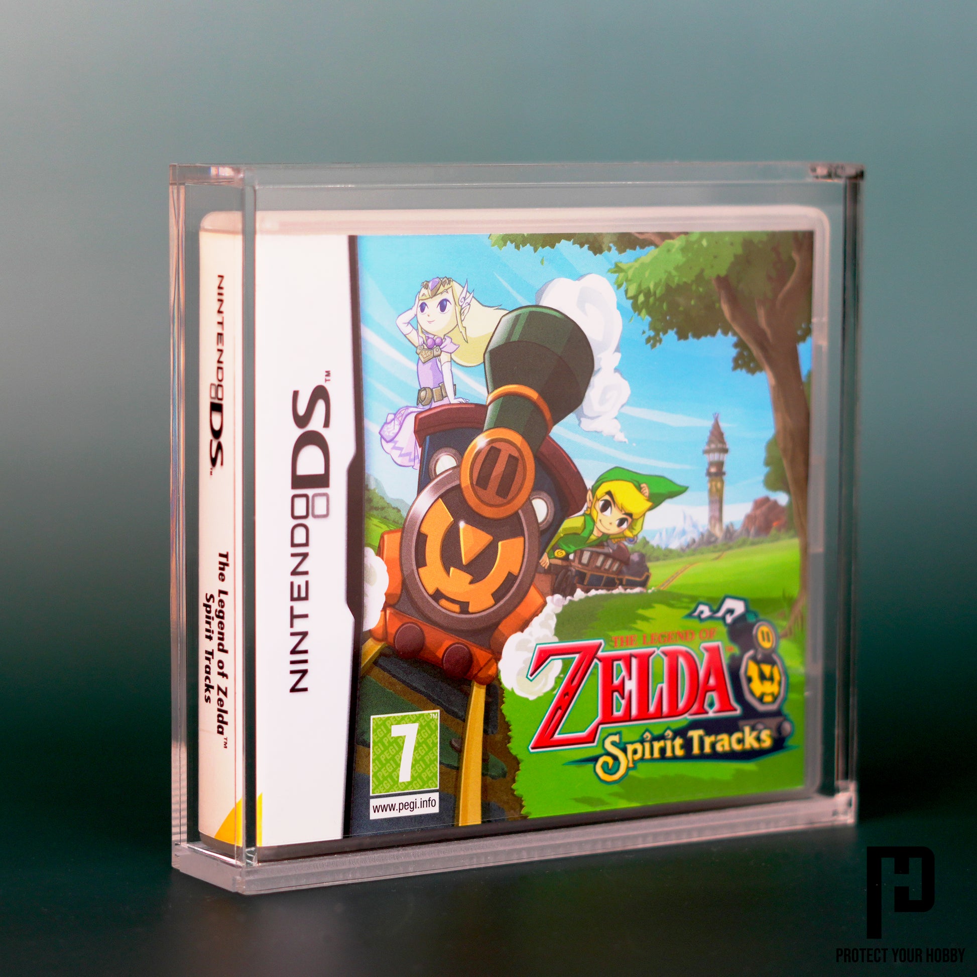 Caja protectora de metacrilato premium para juegos de Nintendo DS