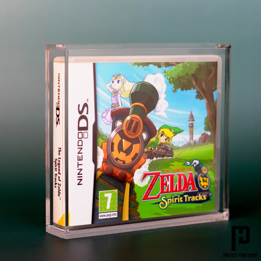 Caja protectora de metacrilato premium para juegos de Nintendo DS