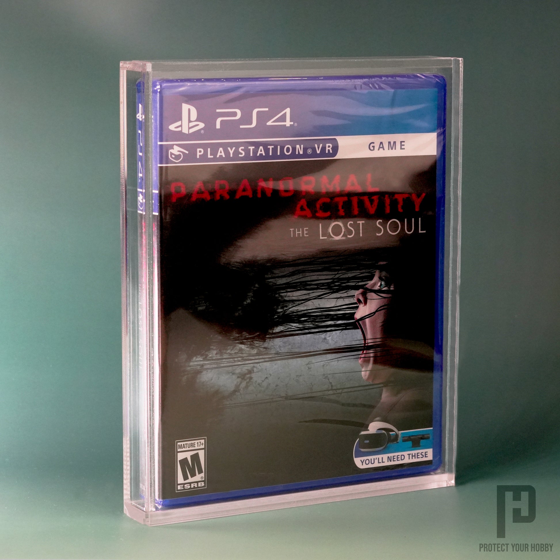 Caja protectora de metacrilato premium para videojuegos de PS3, PS4 y PS5