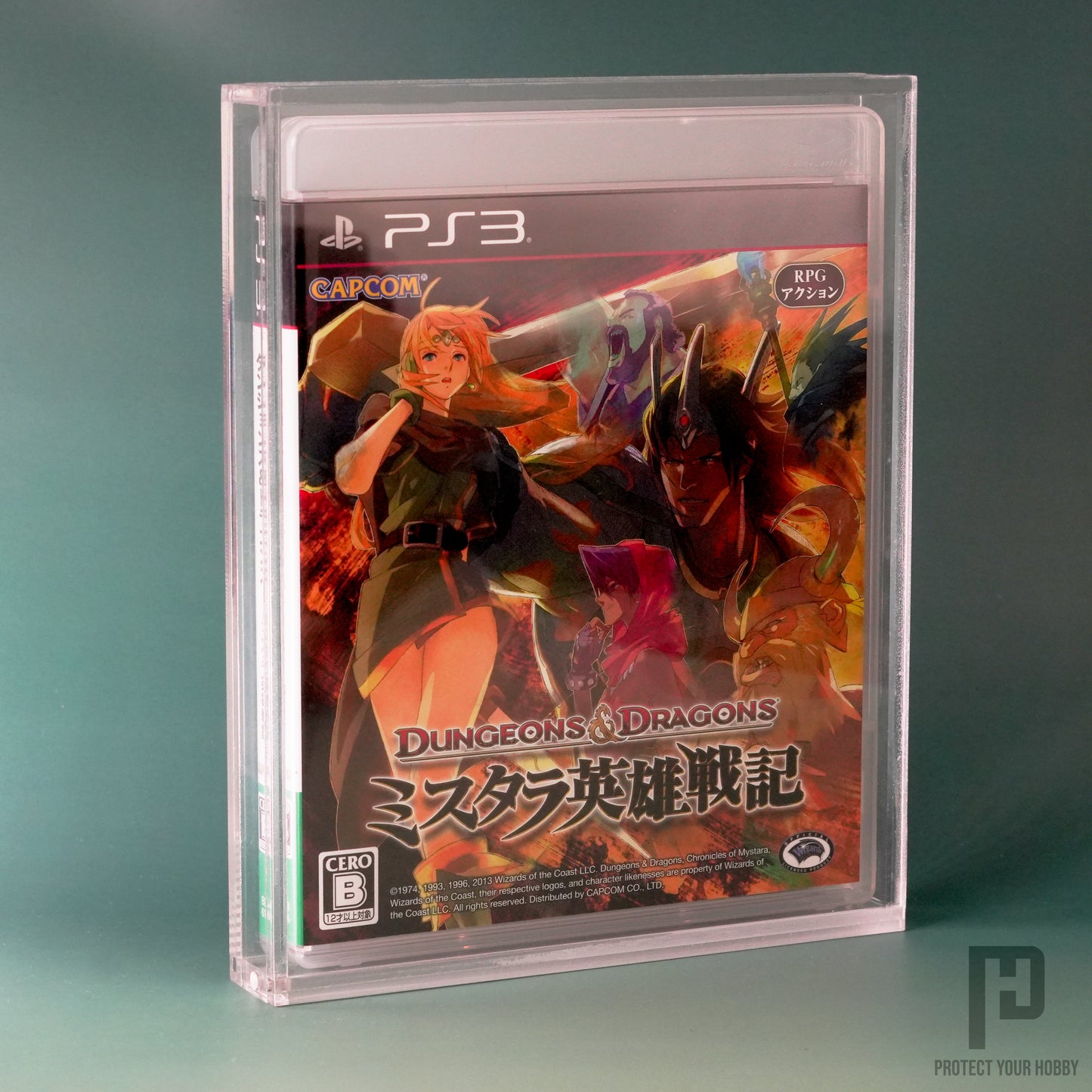 Caja protectora de metacrilato premium para videojuegos de PS3, PS4 y PS5