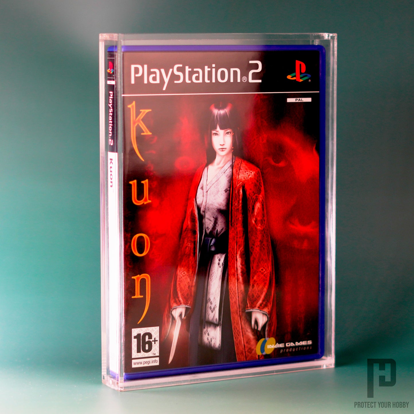 Caja protectora de metacrilato premium para videojuegos de formato estándar