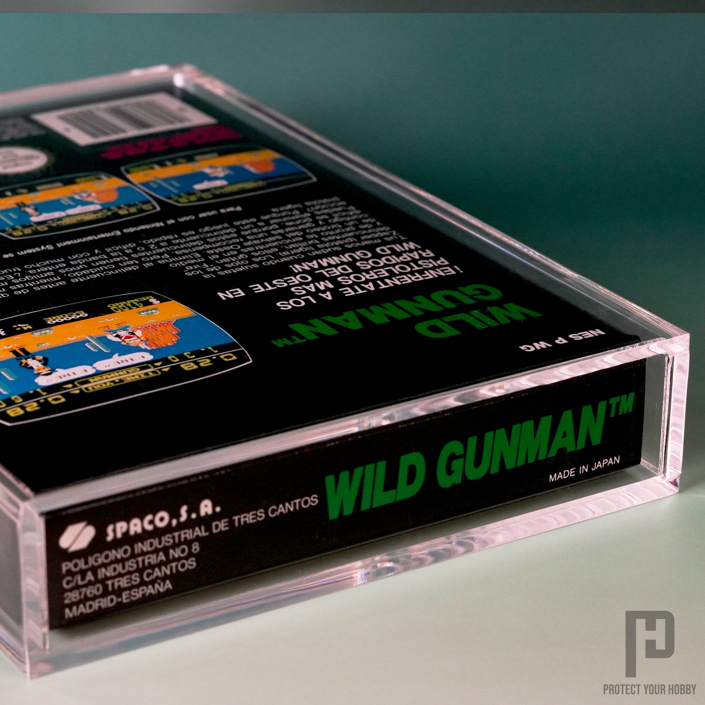 Videojuego de NES protegido con caja de metacrilato Protect Your Hobby